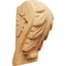 Ekena Millwork 1 3/4"W x 1 1/2"D x 3"H Mini Acanthus Leaf Block Corbel, Red Oak CORW01X01X03BARO - alternate 1
